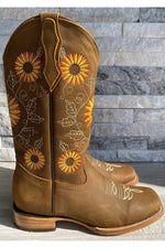 Load image into Gallery viewer, Cactus Country Women’s Golden Sunflower Boots