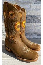 Load image into Gallery viewer, Cactus Country Women’s Golden Sunflower Boots