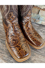 Load image into Gallery viewer, Cactus Men’s Brown Hand Tool Flor Boots