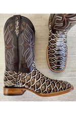 Load image into Gallery viewer, Cactus Exotic Men's Rustic Fish Boots