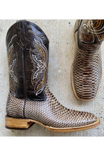 Load image into Gallery viewer, Cactus Exotic Men's Tan Python Boots