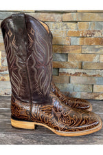 Load image into Gallery viewer, Cactus Men’s Brown Hand Tool Flor Boots