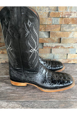 Load image into Gallery viewer, Cactus Exotic Men's Black Caiman Belly Boots