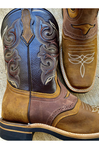 Cactus Country Men’s Two-Tone Brown Boots