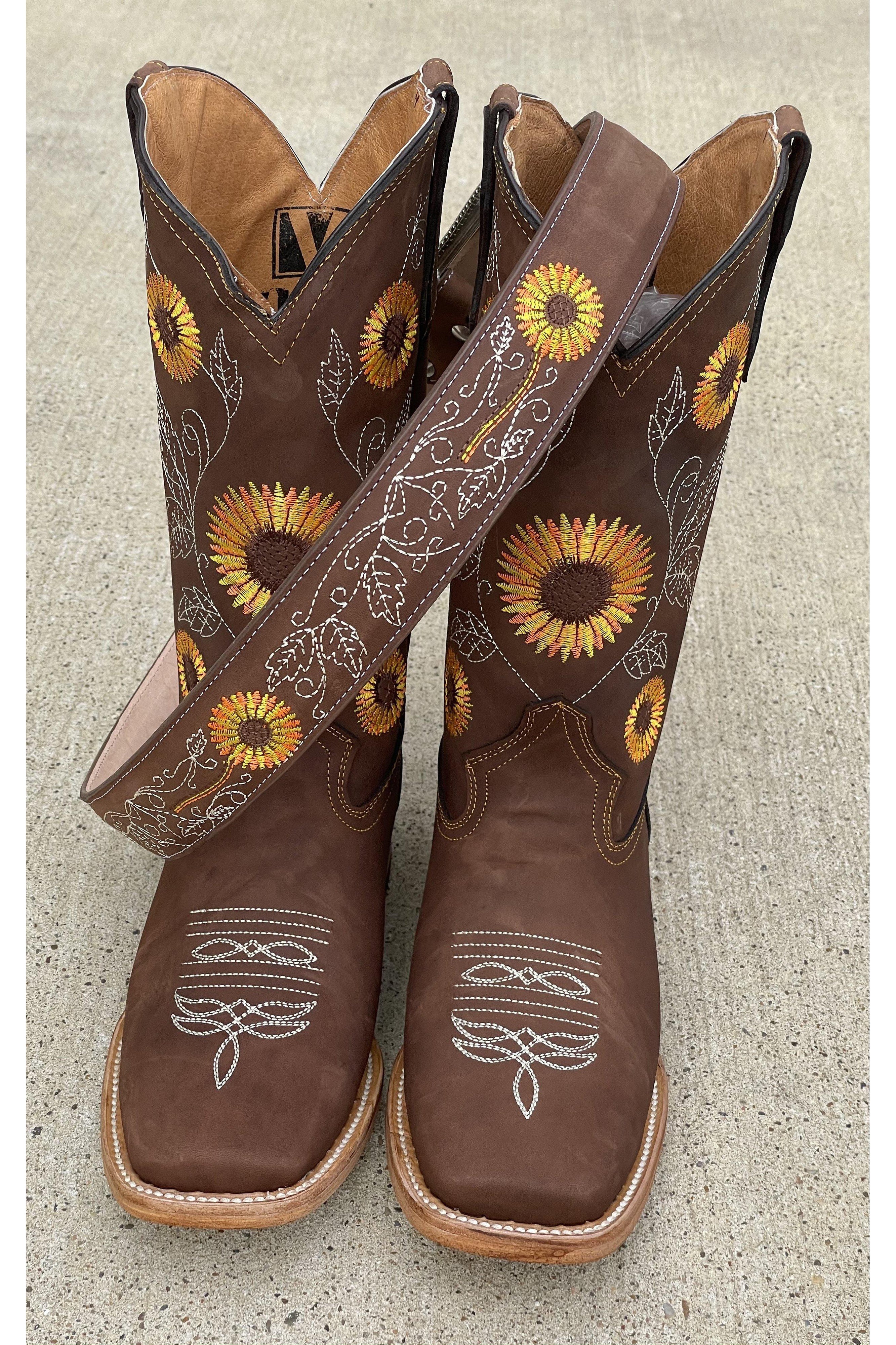Cactus Country Brown Sunflower Belt