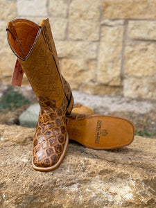 Cactus Exotic Men's Golden Fish Scale Boots