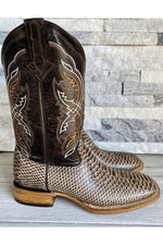 Load image into Gallery viewer, Cactus Exotic Men&#39;s Tan Python Boots
